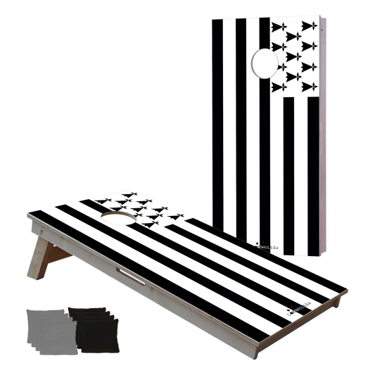 cornhole 2 planches drapeau de votre choix !, vue de face