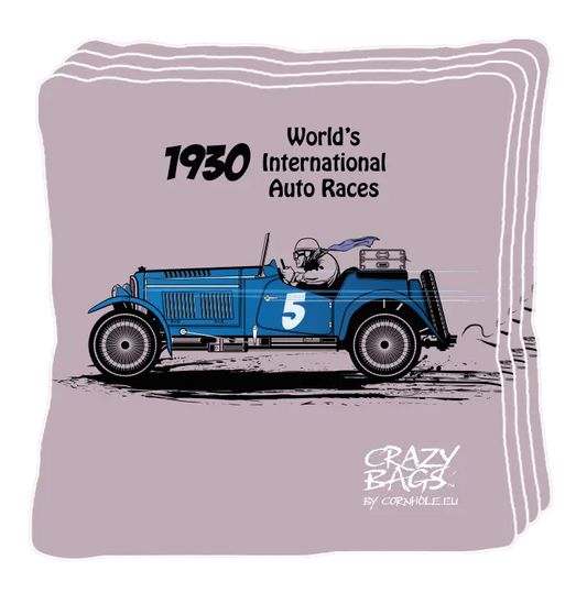 4 sacs de cornhole Pro de compétition motifs personnalisables recto et verso selon le modèle de sac pro choisi, vue de face