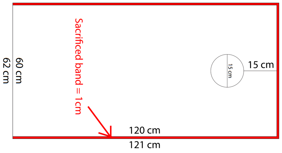 Visual format to send us for our custom cornhole boards and cornhole bags