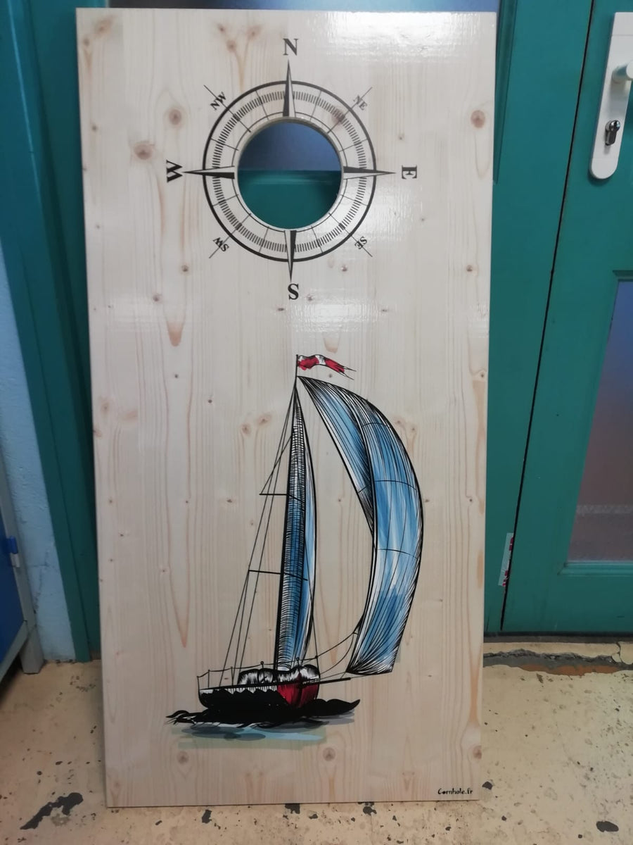 Client Creations: Personalized Sailboat Cornhole
