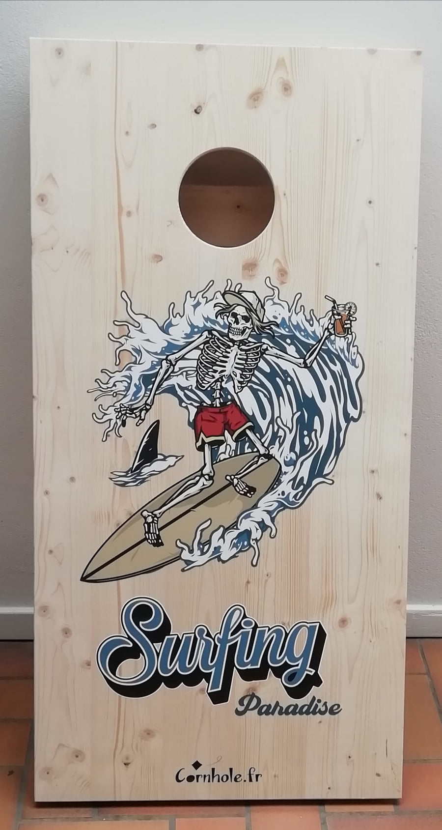 Cornhole Skeleton - Natural Wood Collection - 2 players
