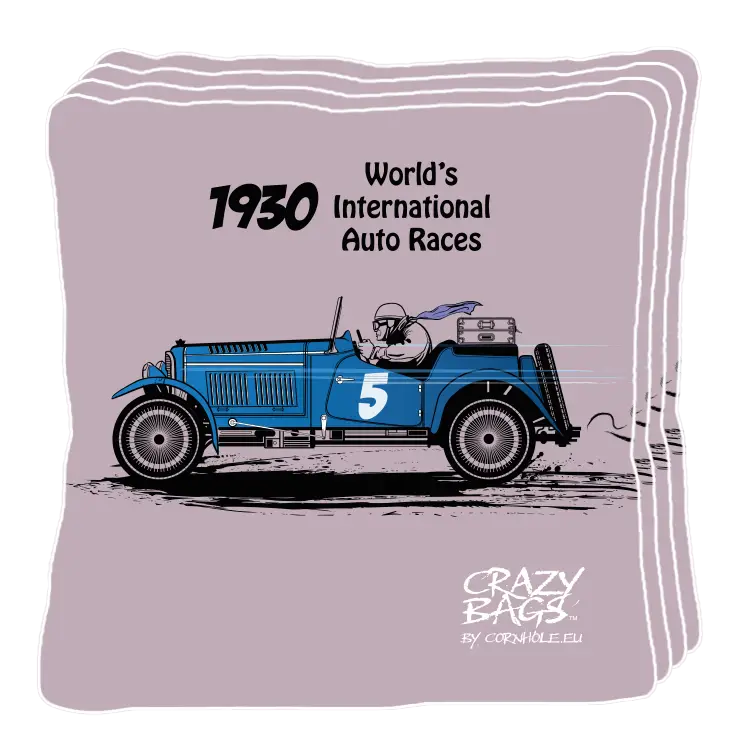 4 sacs de cornhole Pro de compétition motifs personnalisables recto et verso  selon le modèle de sac pro choisi, vue de face