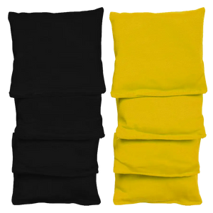 8 sacs de cornhole 2 couleurs au choix, vue de face
